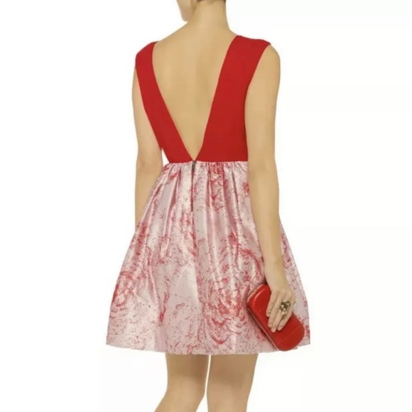 Alice + Olivia Kirie Silk and Metallic Jacquard Dress Size 6 (NEW W/ TAGS) - Picture 9 of 9